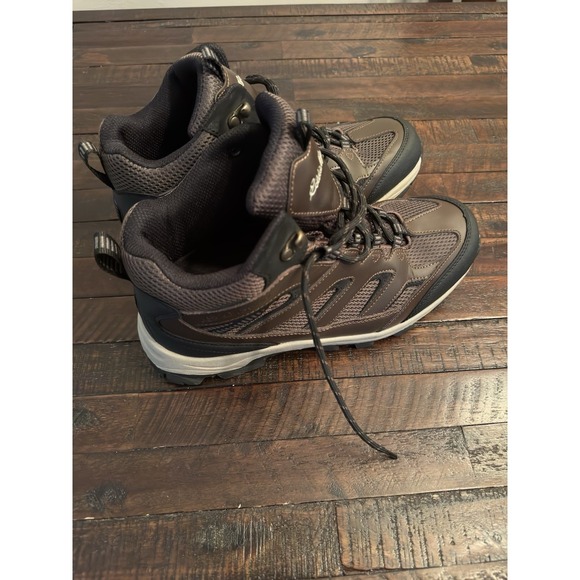 Eddie Bauer Graham Men Hiking Boots 9.5 New Brown Vibram Sole Brown Leather main image 8